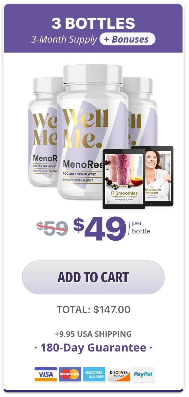 MenoRescue 3 bottles